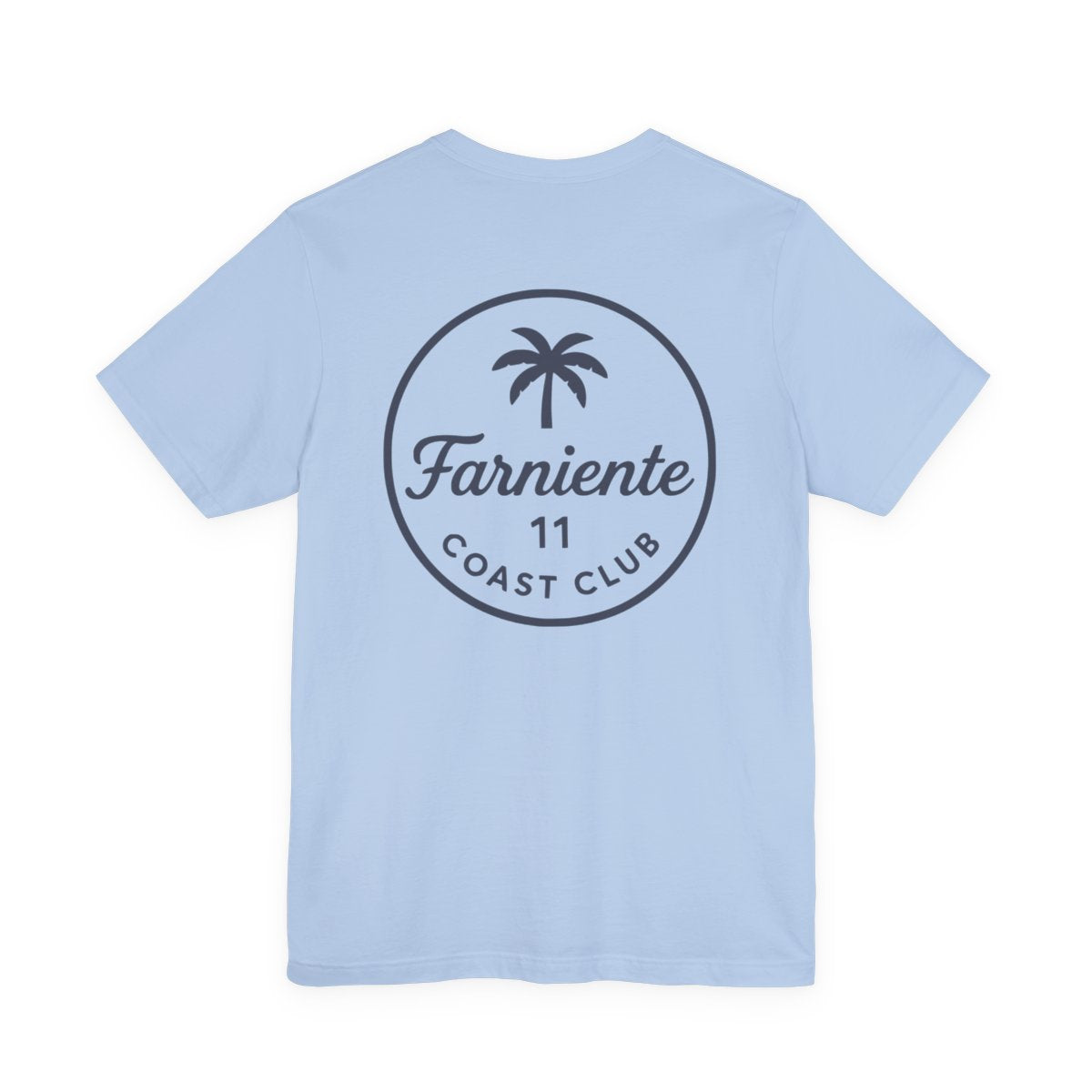 Navy Palm Tree Club T-Shirt Men #en:color_baby-blue,fr:couleur_baby-blue