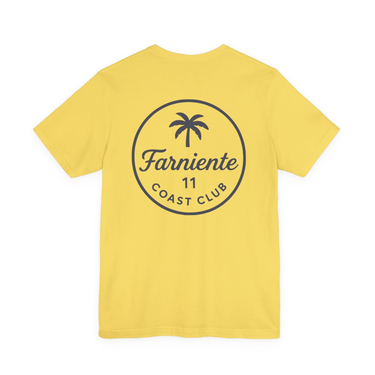 Navy Palm Tree Club T-Shirt Men #en:color_maize-yellow,fr:couleur_jaune-mais