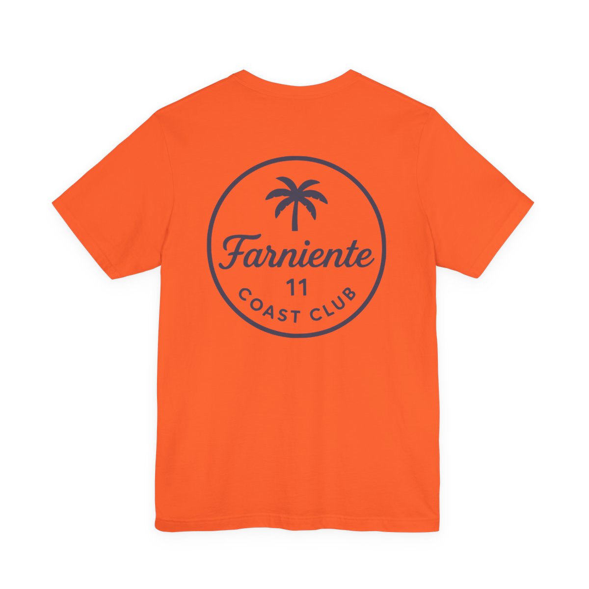 Navy Palm Tree Club T-Shirt Men #en:color_orange,fr:couleur_orange