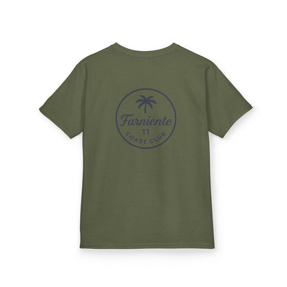 Kids Palm Tree Badge Tee Navy 