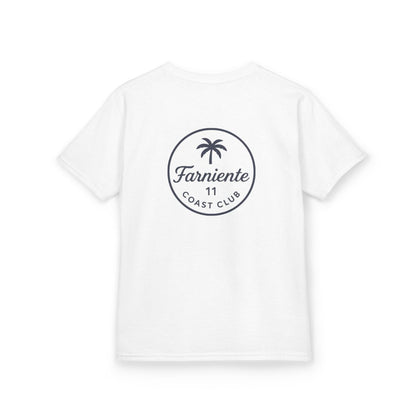 Kids Palm Tree Badge Tee Navy 