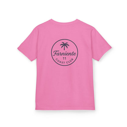 Kids Palm Tree Badge Tee Navy 