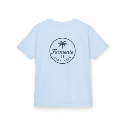 Kids Palm Tree Badge Tee Navy 