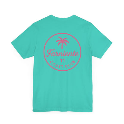 Men's Pop Pink Farniente Badge T-Shirt 