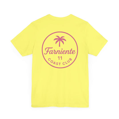 Men's Pop Pink Farniente Badge T-Shirt 