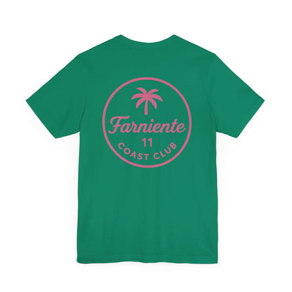 Men's Pop Pink Farniente Badge T-Shirt 