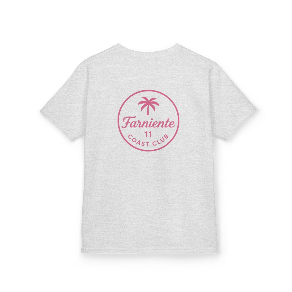 Kids Palm Badge Tee Pop Pink 