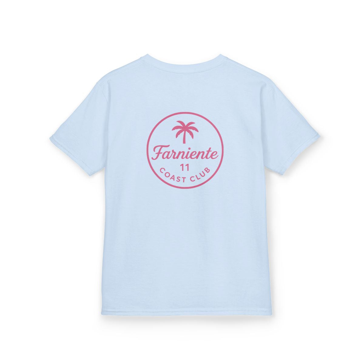 Kids Palm Badge Tee Pop Pink 