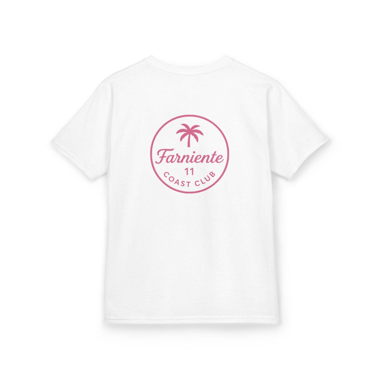 Kids Palm Badge Tee Pop Pink 