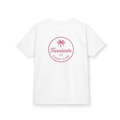 Kids Palm Badge Tee Pop Pink 