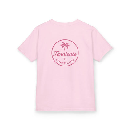 Kids Palm Badge Tee Pop Pink 