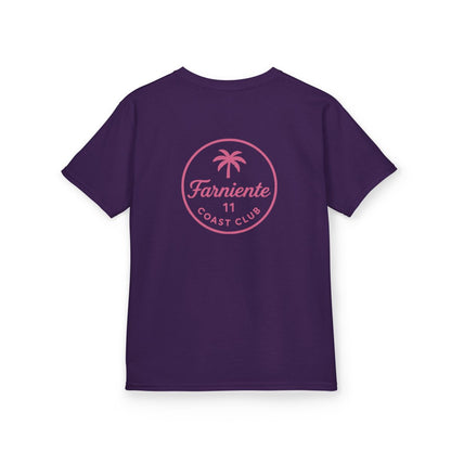 Kids Palm Badge Tee Pop Pink 