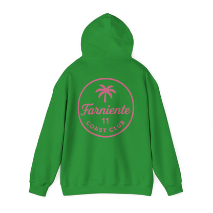 Men's Pink Badge Hoodie Farniente Club 