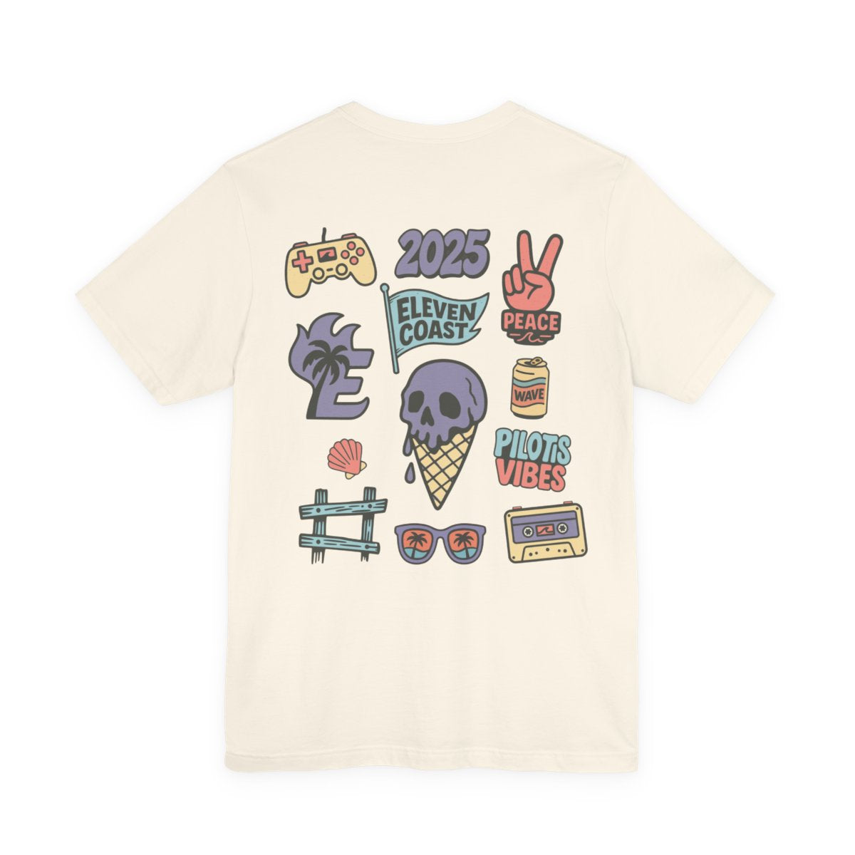 Men's Melting Skull Ice Cream T-Shirt 