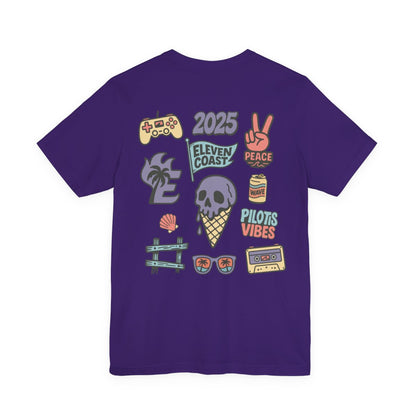 Lavender Skull Ice Cream T-Shirt Women 