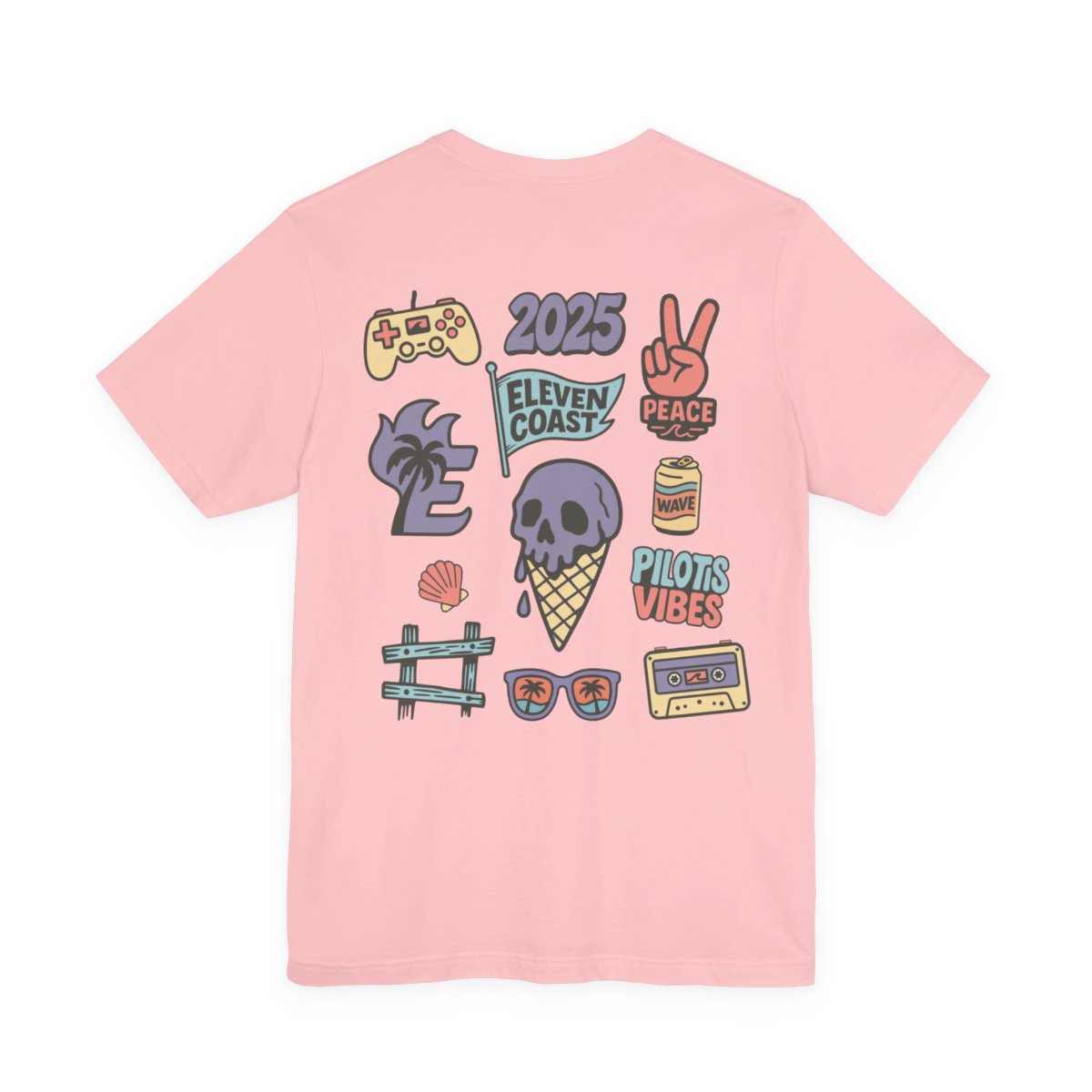 Lavender Skull Ice Cream T-Shirt Women 