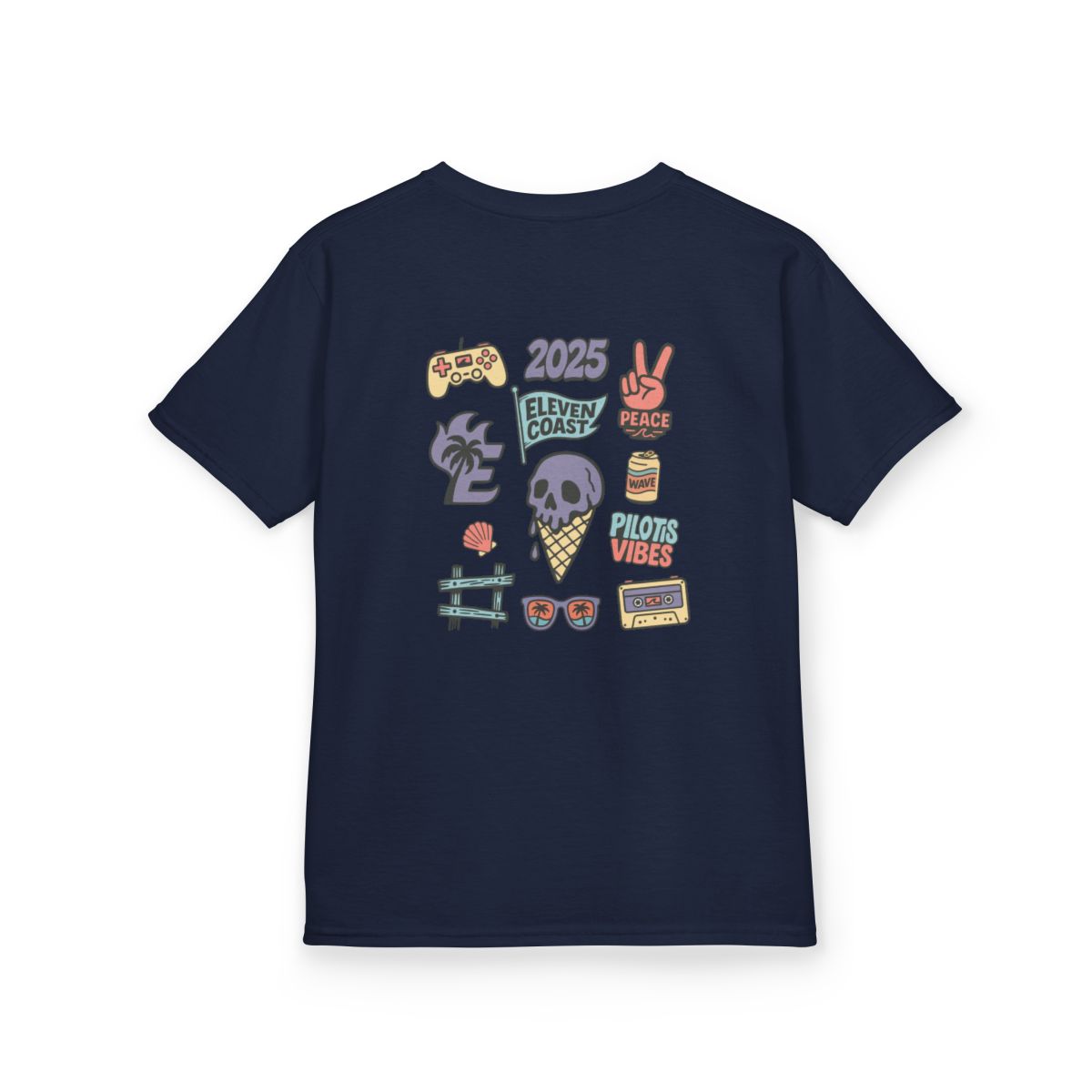 Kids Ice Cream Skull Tee Lavender 