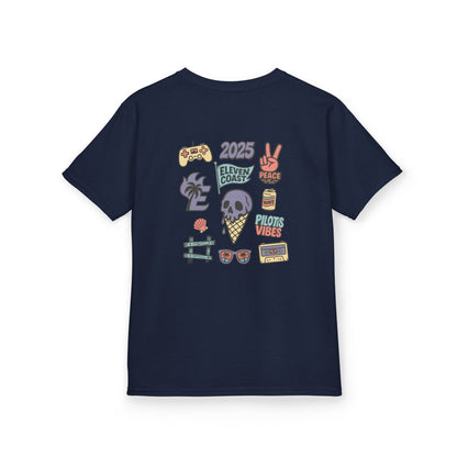 Kids Ice Cream Skull Tee Lavender 