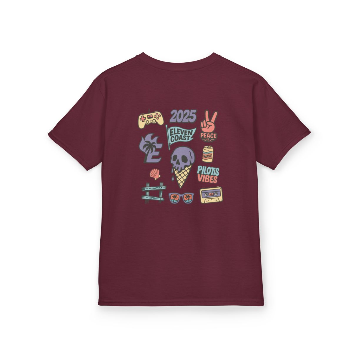 Kids Ice Cream Skull Tee Lavender 