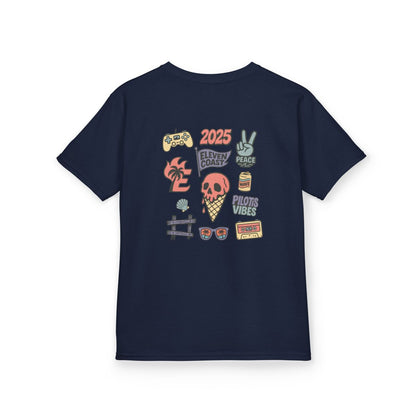 Kids Coral Skull Ice Cream Tee 
