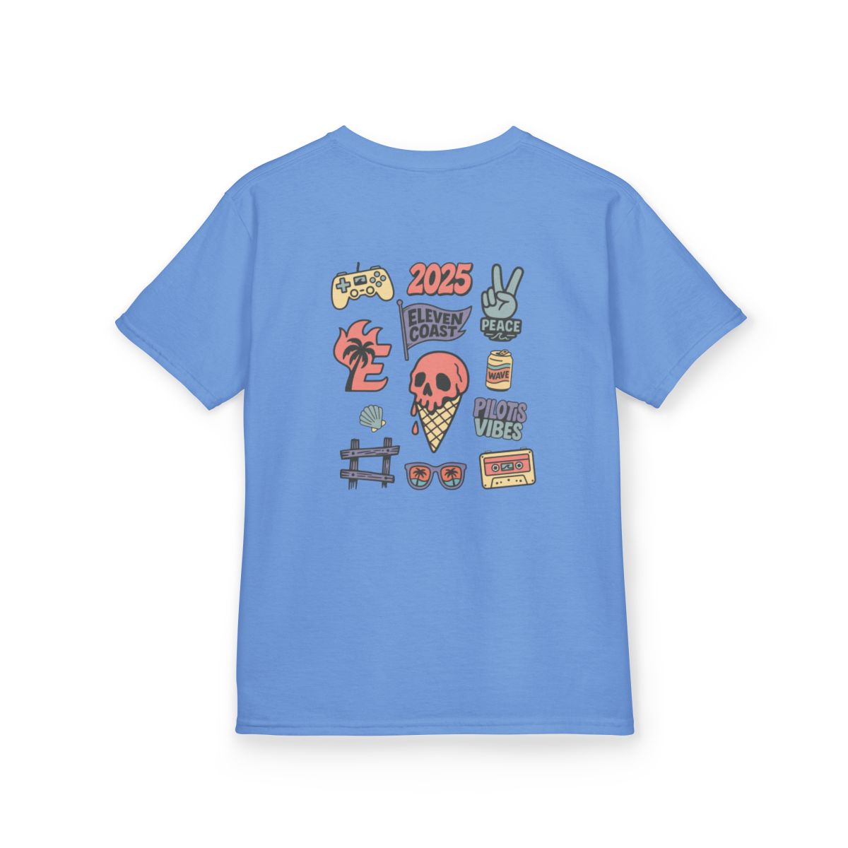 Kids Coral Skull Ice Cream Tee 