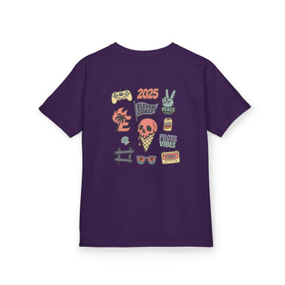 Kids Coral Skull Ice Cream Tee 